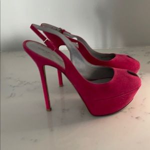 Sergio Rossi pink heels shoes 36